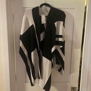 Chicos black and white cardigan